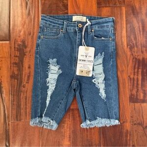Vintage Blue Denim Shorts